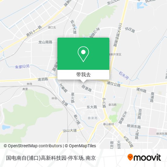 国电南自(浦口)高新科技园-停车场地图