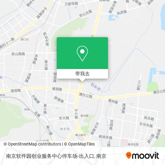 南京软件园创业服务中心停车场-出入口地图