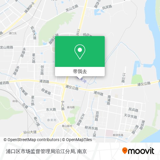 浦口区市场监督管理局沿江分局地图