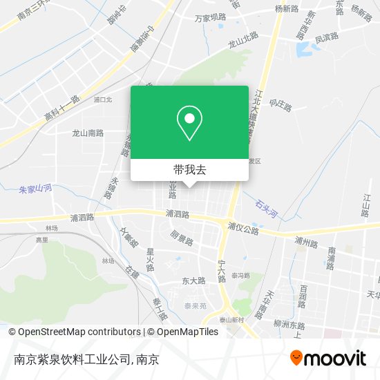 南京紫泉饮料工业公司地图