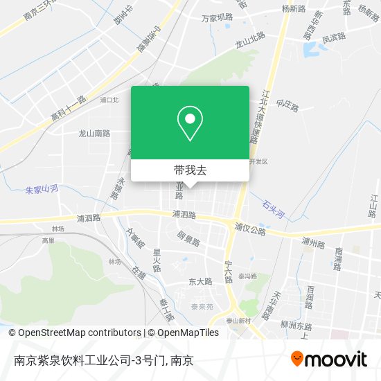 南京紫泉饮料工业公司-3号门地图