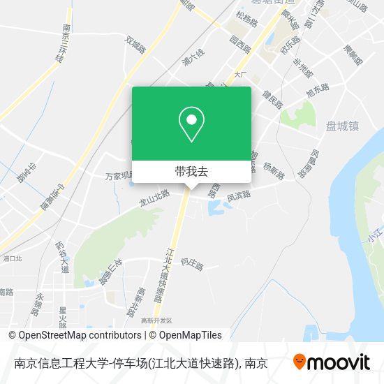 南京信息工程大学-停车场(江北大道快速路)地图