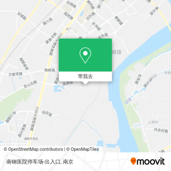 南钢医院停车场-出入口地图