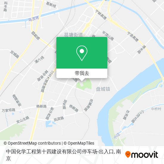 中国化学工程第十四建设有限公司停车场-出入口地图