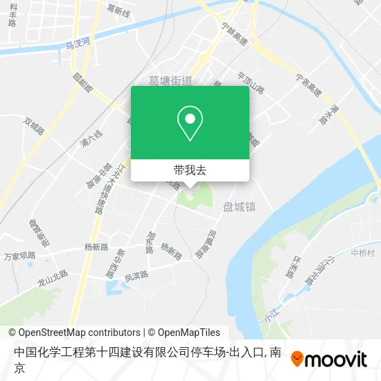 中国化学工程第十四建设有限公司停车场-出入口地图