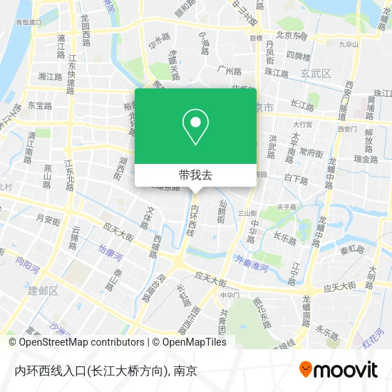 内环西线入口(长江大桥方向)地图