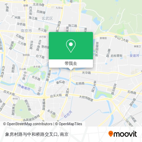 象房村路与中和桥路交叉口地图