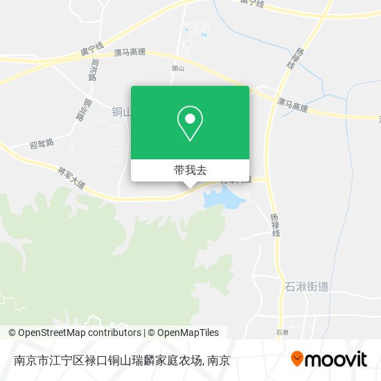 南京市江宁区禄口铜山瑞麟家庭农场地图
