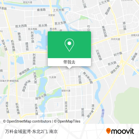 万科金域蓝湾-东北2门地图