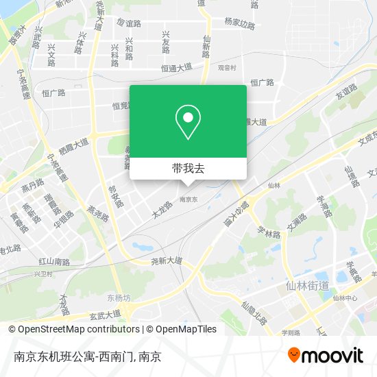 南京东机班公寓-西南门地图