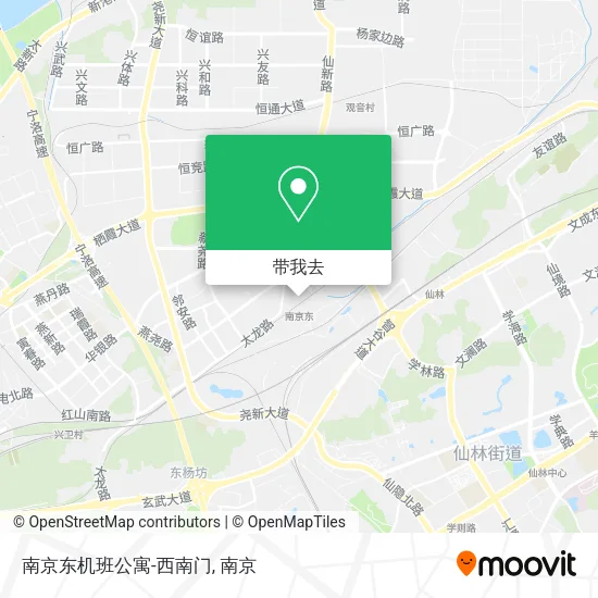 南京东机班公寓-西南门地图