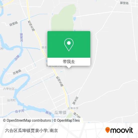 六合区瓜埠镇贾裴小学地图