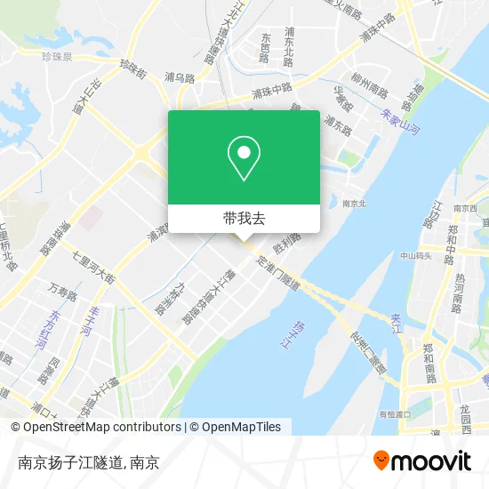南京扬子江隧道地图