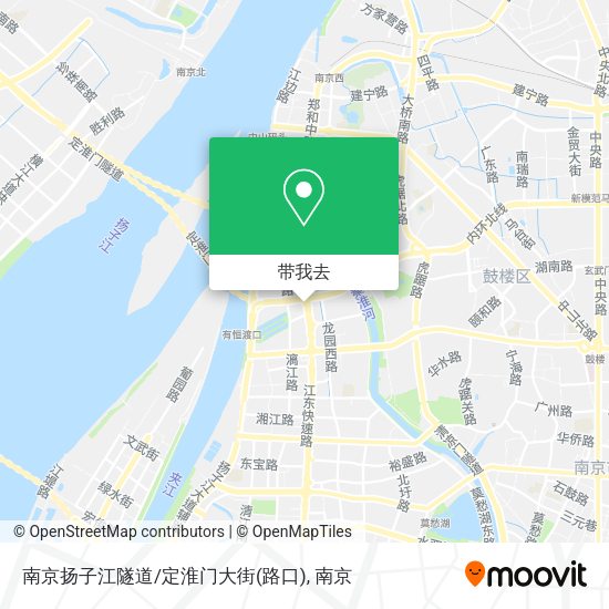 南京扬子江隧道/定淮门大街(路口)地图