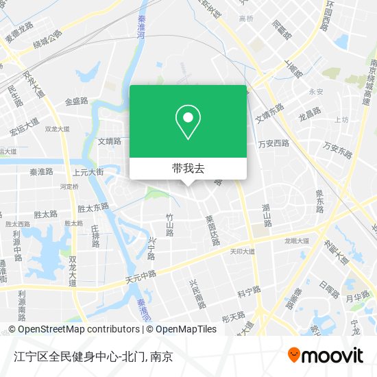 江宁区全民健身中心-北门地图