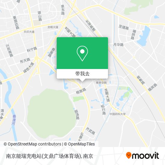 南京能瑞充电站(文鼎广场体育场)地图