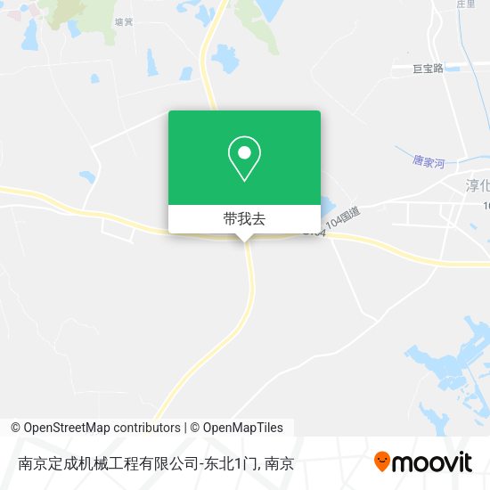 南京定成机械工程有限公司-东北1门地图