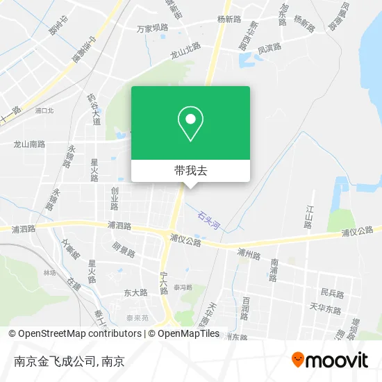 南京金飞成公司地图