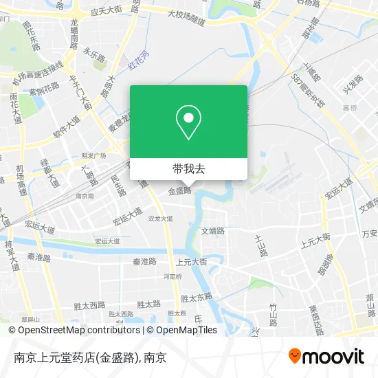 南京上元堂药店(金盛路)地图