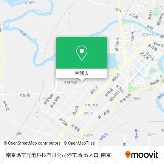 南京迅宁光电科技有限公司停车场-出入口地图