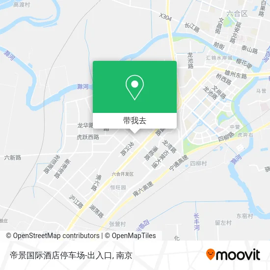 帝景国际酒店停车场-出入口地图