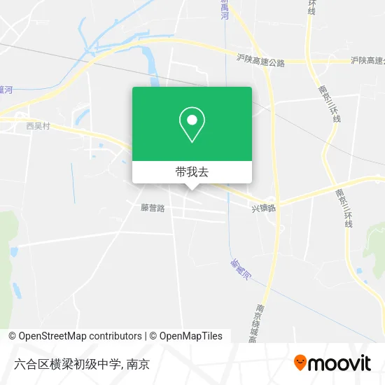 六合区横梁初级中学地图