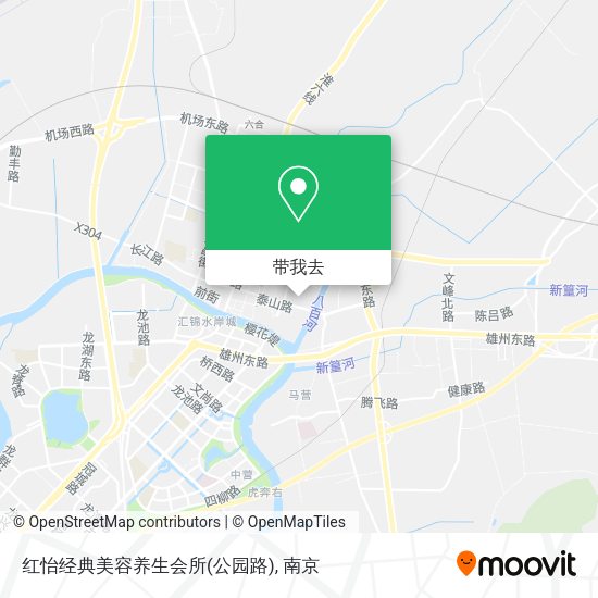红怡经典美容养生会所(公园路)地图