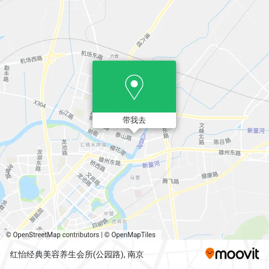 红怡经典美容养生会所(公园路)地图