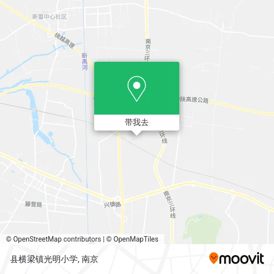 县横梁镇光明小学地图