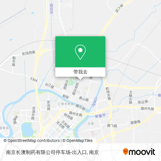 南京长澳制药有限公司停车场-出入口地图