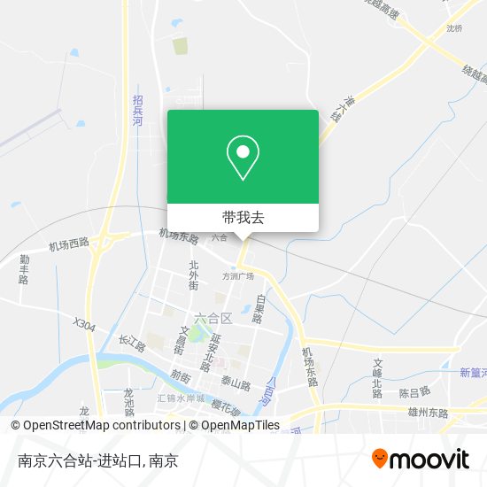 南京六合站-进站口地图