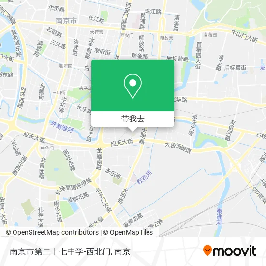 南京市第二十七中学-西北门地图