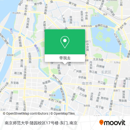 南京师范大学·随园校区17号楼-东门地图