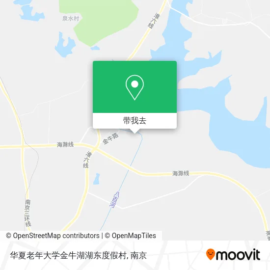 华夏老年大学金牛湖湖东度假村地图