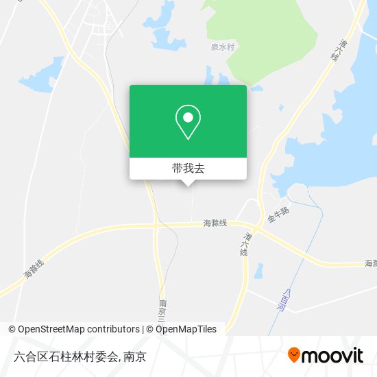 六合区石柱林村委会地图