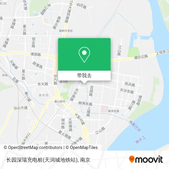 长园深瑞充电桩(天润城地铁站)地图