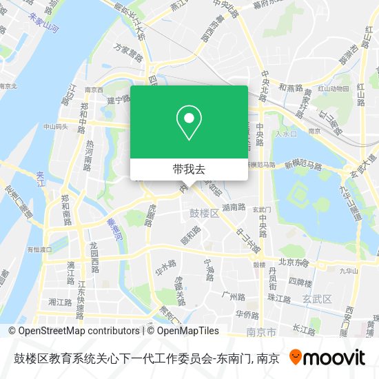 鼓楼区教育系统关心下一代工作委员会-东南门地图