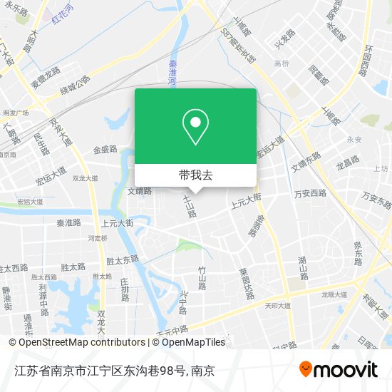江苏省南京市江宁区东沟巷98号地图