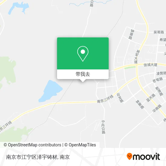 南京市江宁区泽宇铸材地图