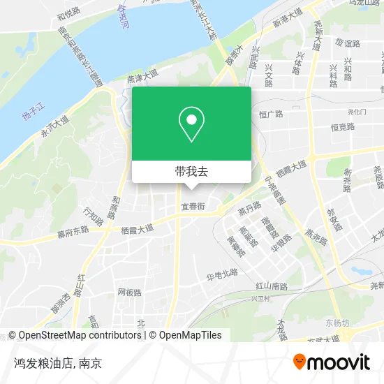 鸿发粮油店地图