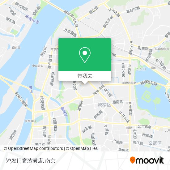 鸿发门窗装潢店地图