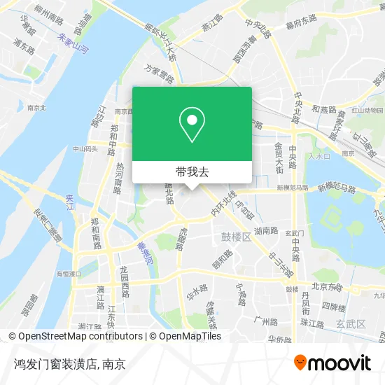 鸿发门窗装潢店地图
