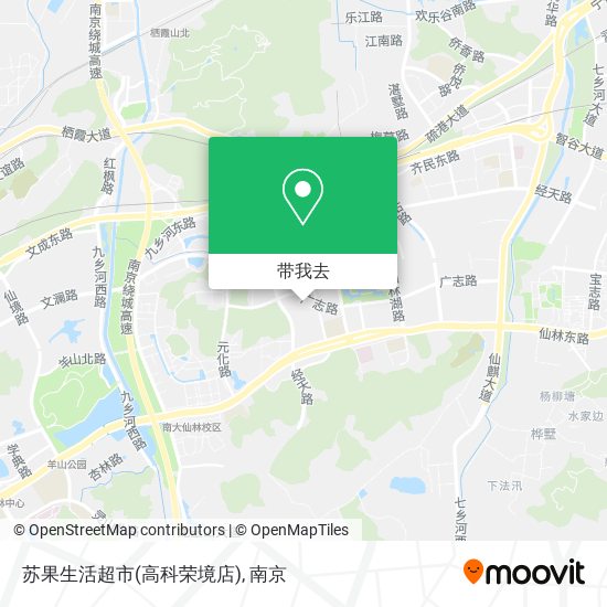 苏果生活超市(高科荣境店)地图