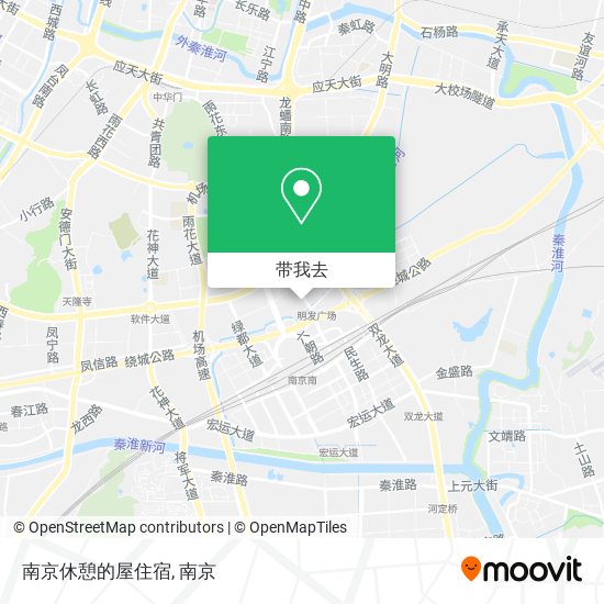 南京休憩的屋住宿地图
