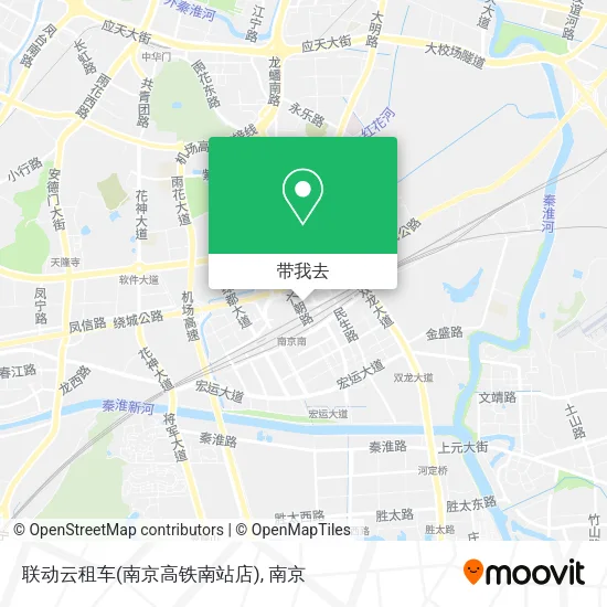 联动云租车(南京高铁南站店)地图
