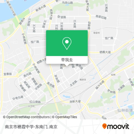 南京市栖霞中学-东南门地图