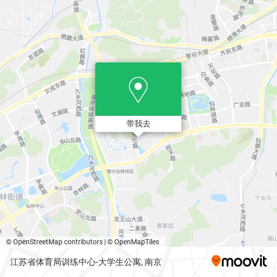 江苏省体育局训练中心-大学生公寓地图