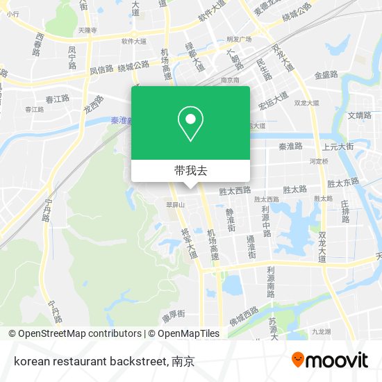 korean restaurant backstreet地图