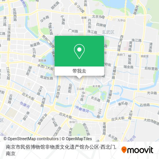 南京市民俗博物馆非物质文化遗产馆办公区-西北门地图