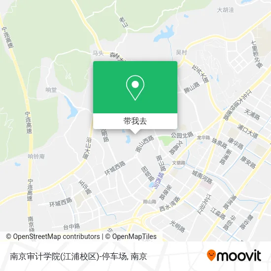 南京审计学院(江浦校区)-停车场地图